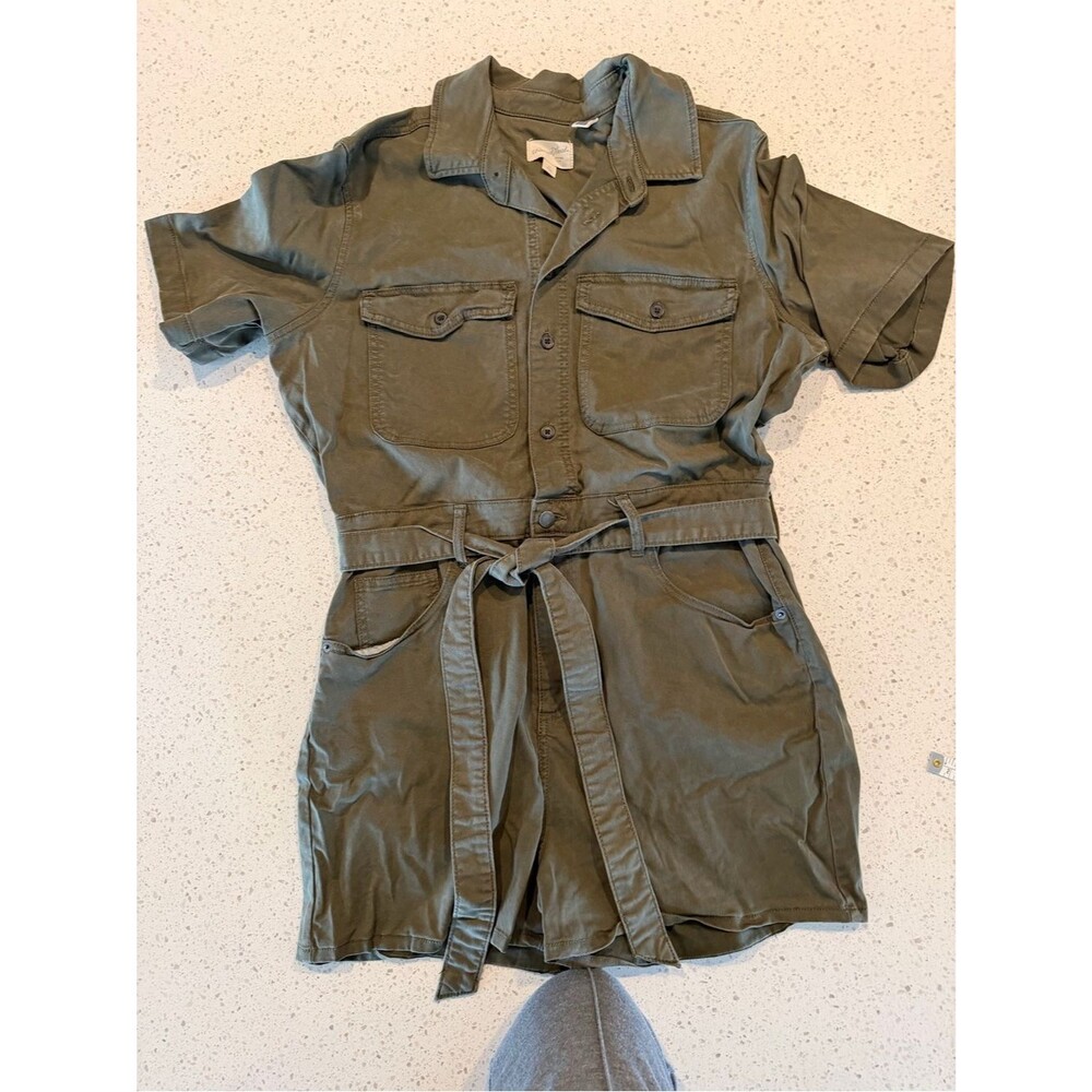 Universal Thread Olive Green Utility Romper 14
